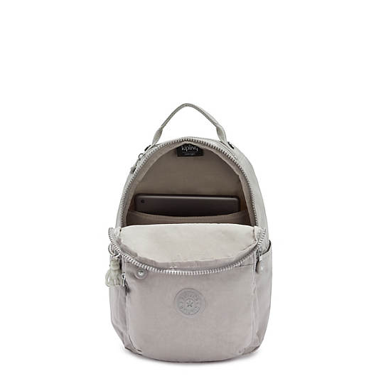 Kipling Seoul Small Classic Tablet Backpacks Grey Gris | AU 1860PJ